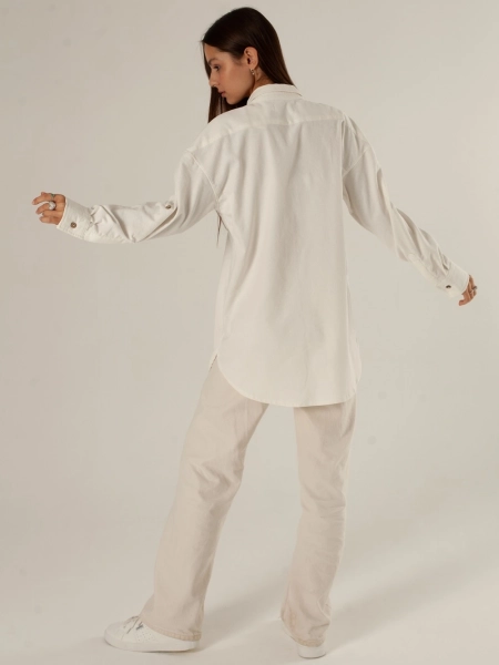 Рубашка velvet Celine white