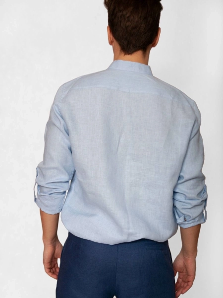 Рубашка полульняная Vegas sky