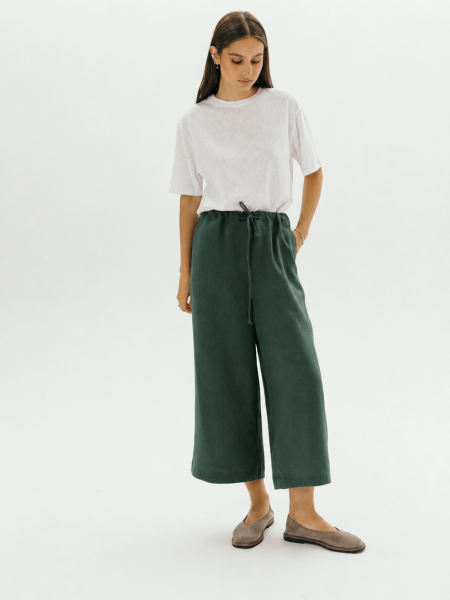 Брюки-кюлоты Kaia limited green
