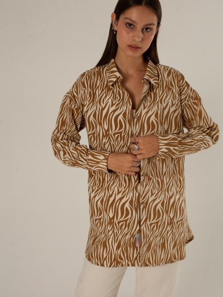 Рубашка Celine limited zebra