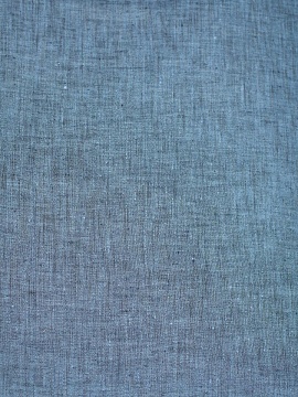 ОСТАТОК меньше метра Ткань изо льна Синий меланж арт.386