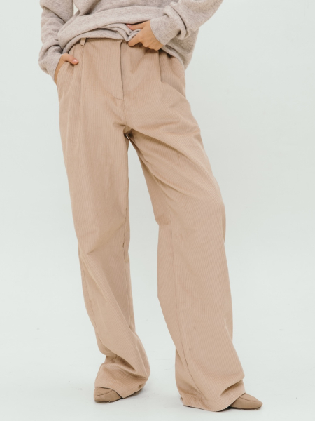 Брюки velvet Classy limited beige