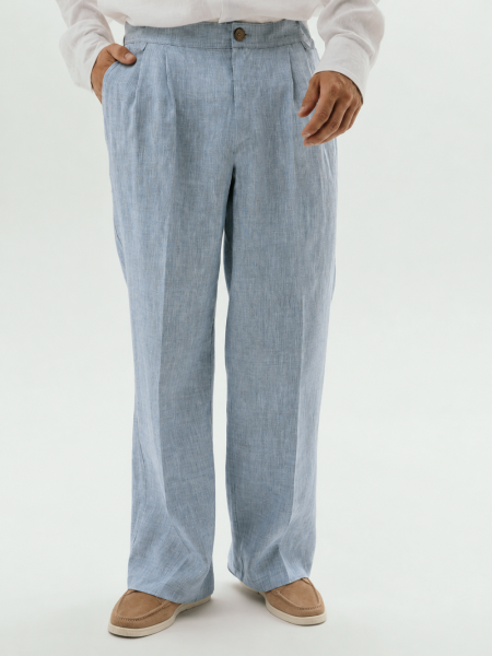 Брюки Wide limited blue melange