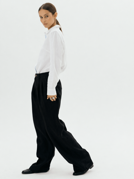 Брюки velvet Widely limited black