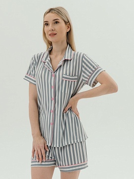 Пижама Serenity limited pink stripe