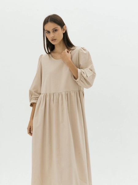 Платье flannel Margo natural