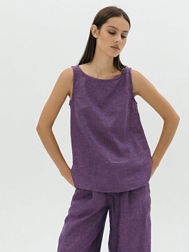 Топ Elle limited eggplant melange