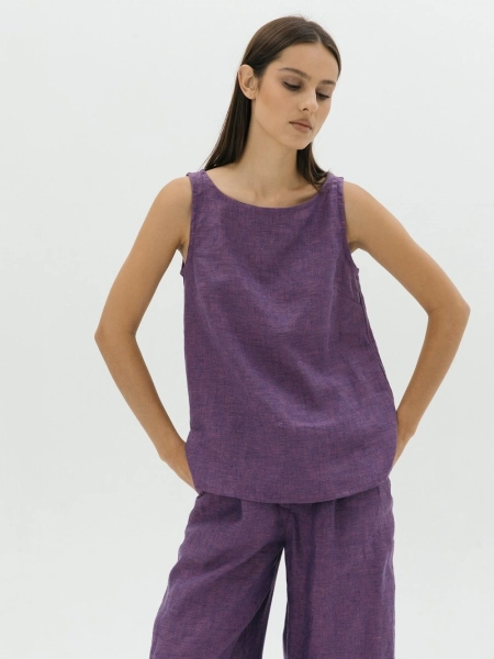 Топ Elle limited eggplant melange