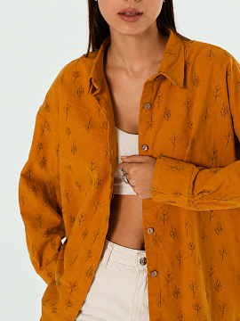 Рубашка flannel Celine limited mustard trees