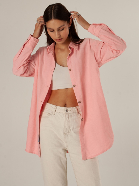 Рубашка velvet Celine dusty rose