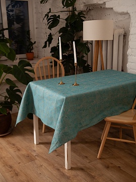 Скатерть льняная Узорная без салфеток