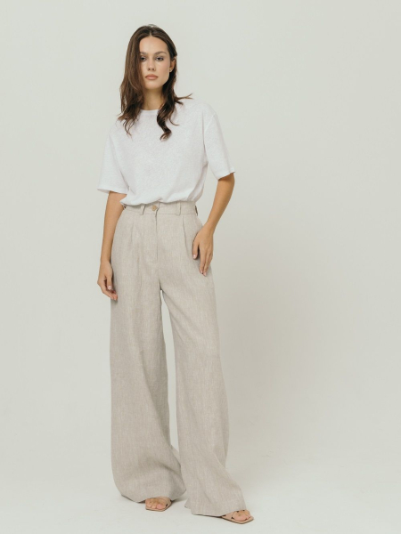 Брюки-палаццо Milan natural