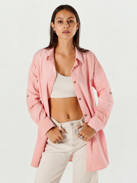 Рубашка velvet Celine dusty rose