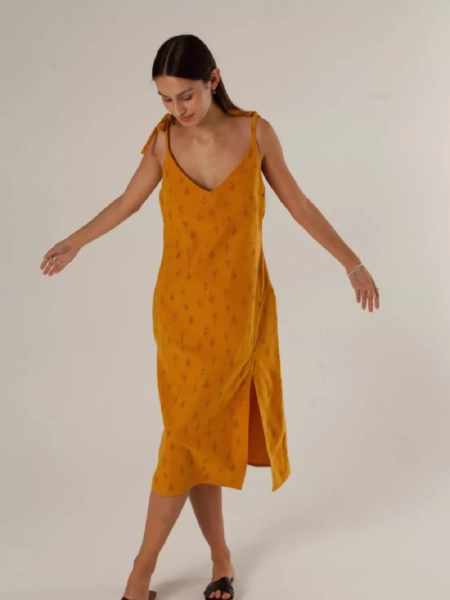 Сарафан flannel Rosemary limited mustard trees