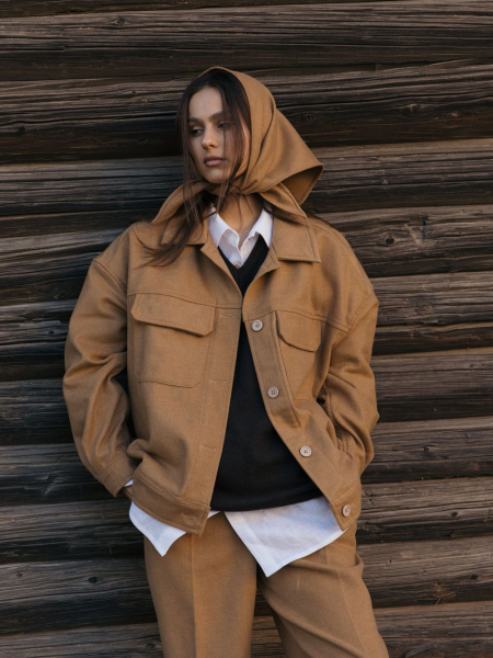 Косынка wool Istoki limited mustard