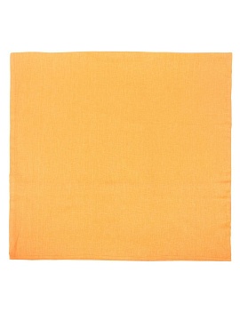 Льняная наволочка квадратная оранжевая