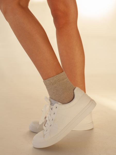 Носки изо льна сетка