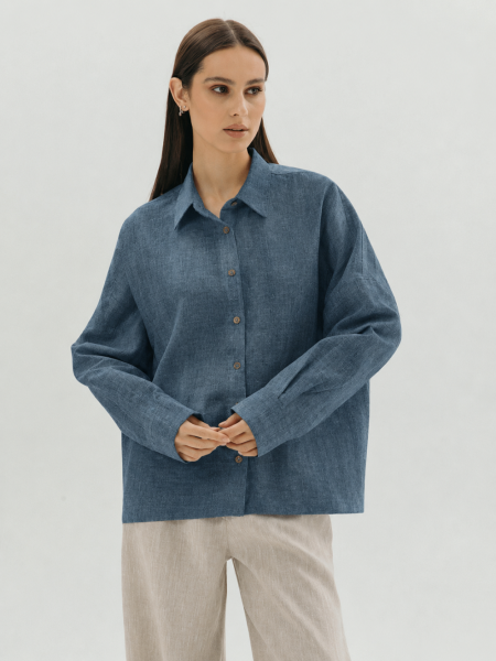 Рубашка Origami limited cobalt