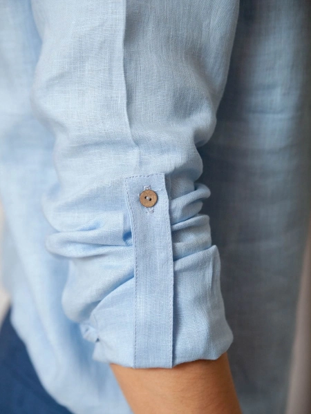 Рубашка полульняная Vegas sky