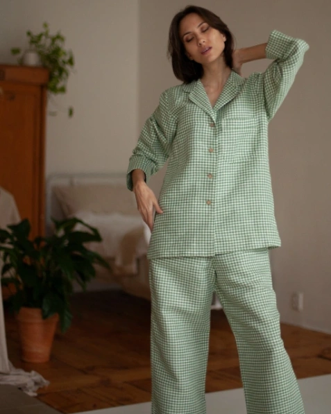 Пижама для новорожденных и малышей костюм Горох