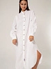 Платье-рубашка Demi white