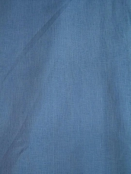 Ткань изо льна Голубая 220см цвет 296